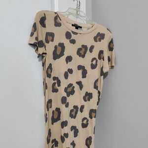 Forever 21 Cream and Black Raglan Mini Dress